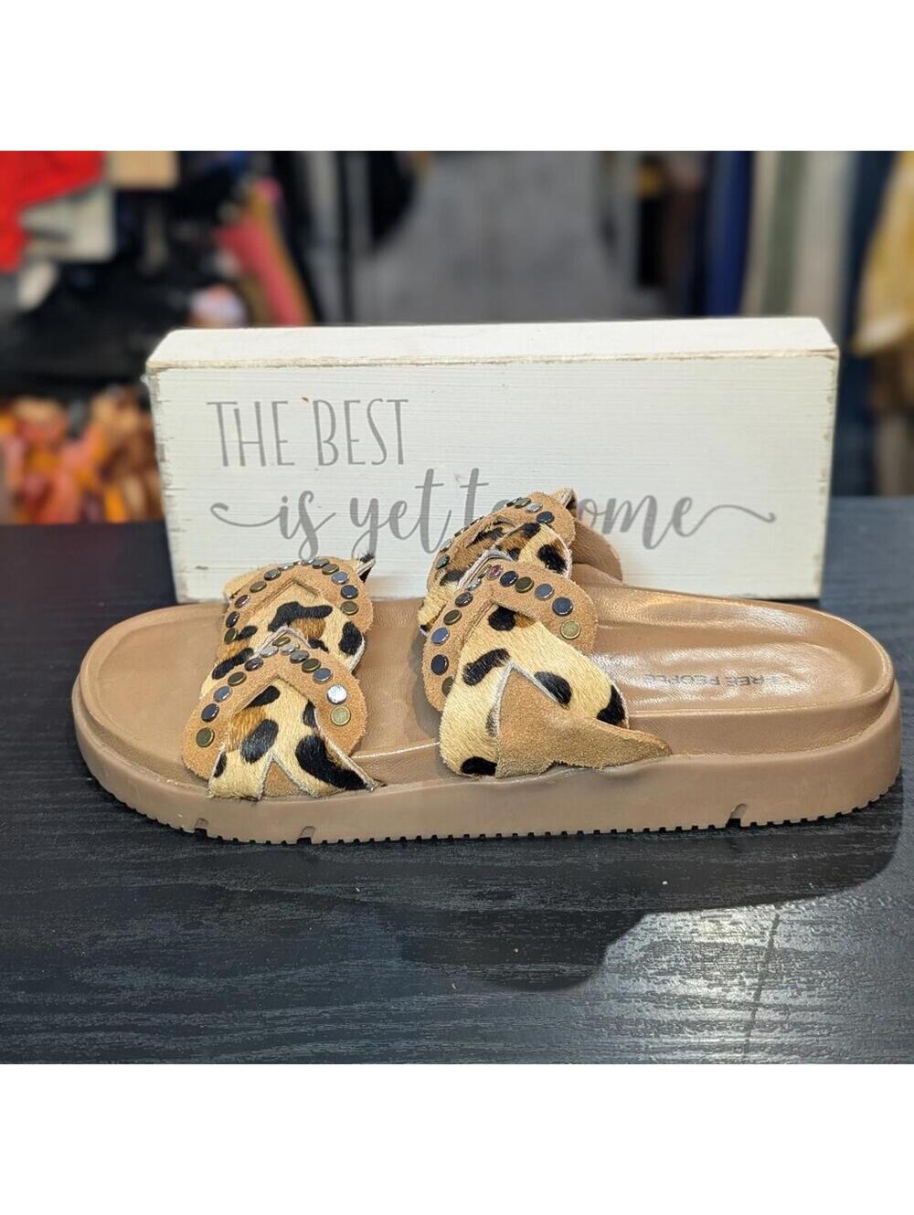 Free People Leo Hair Hide Sandal (new)